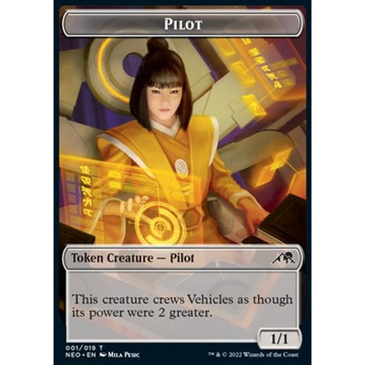Pilot Token (Colorless 1/1) - Pilot Token (Colorless 1/1) - [XNEO] [NM]