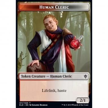 Human Cleric Token (Red and White 2/1) - Human Cleric Token (Red and White 2/1) - [XELD] [NM]