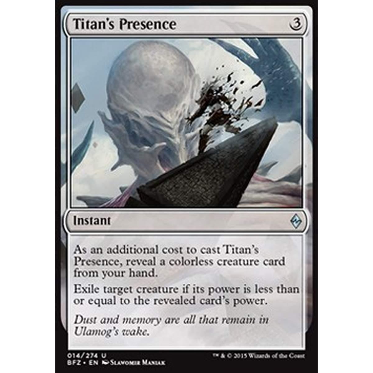 Titan's Presence - Presenza del Titano - [BFZ] [NM]