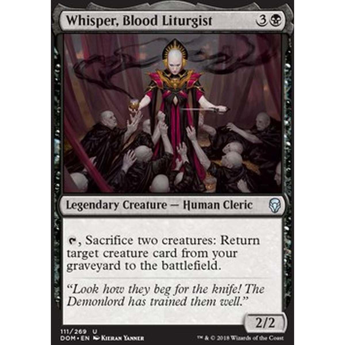 Whisper, Blood Liturgist - Sussurro, Liturgista Sanguigna - [DOM] [NM]
