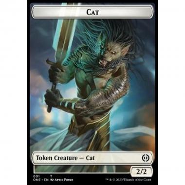 Cat Token (White 2/2) - Cat Token (White 2/2) - [XONE] [NM]