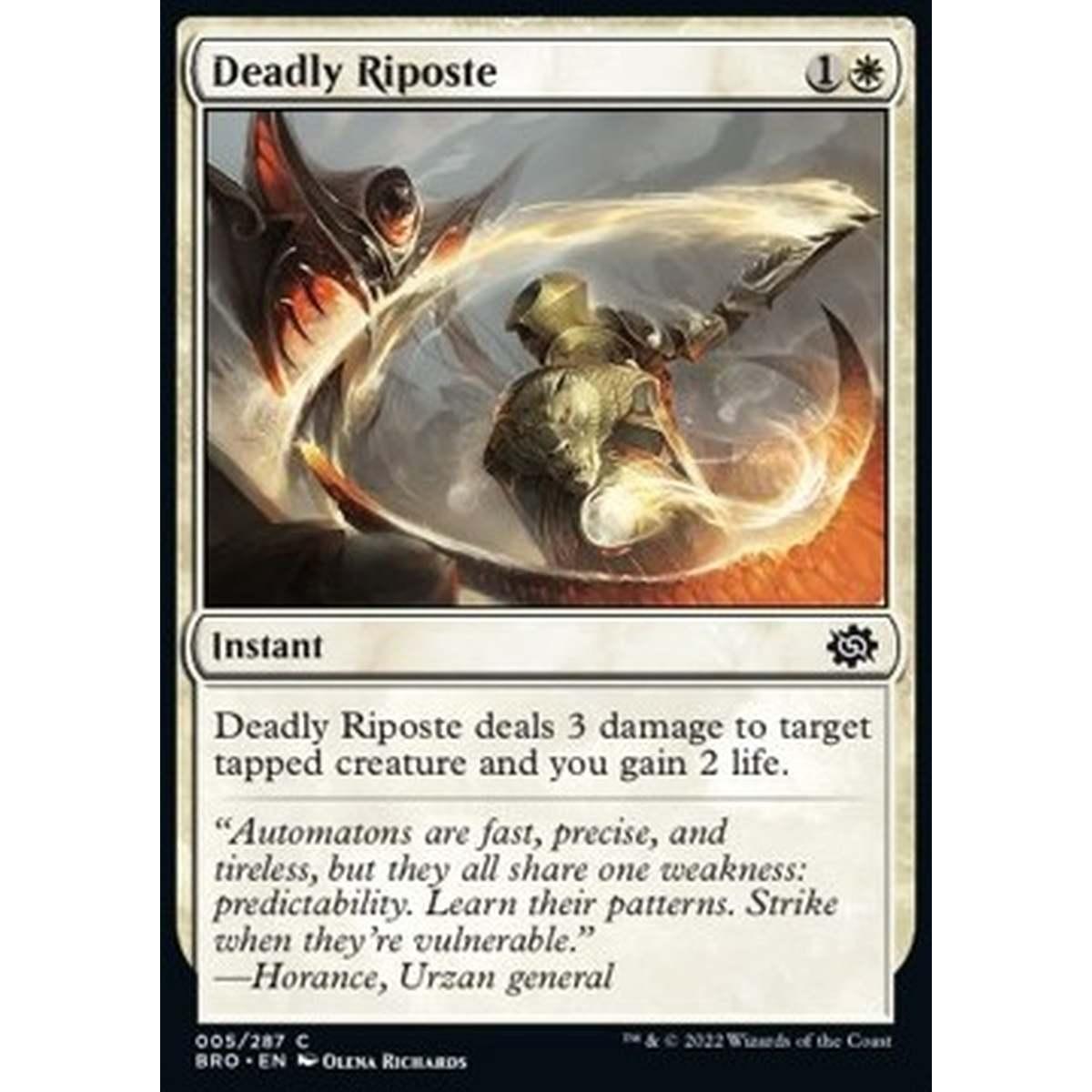 Deadly Riposte - Deadly Riposte - [BRO] [NM] [Foil]
