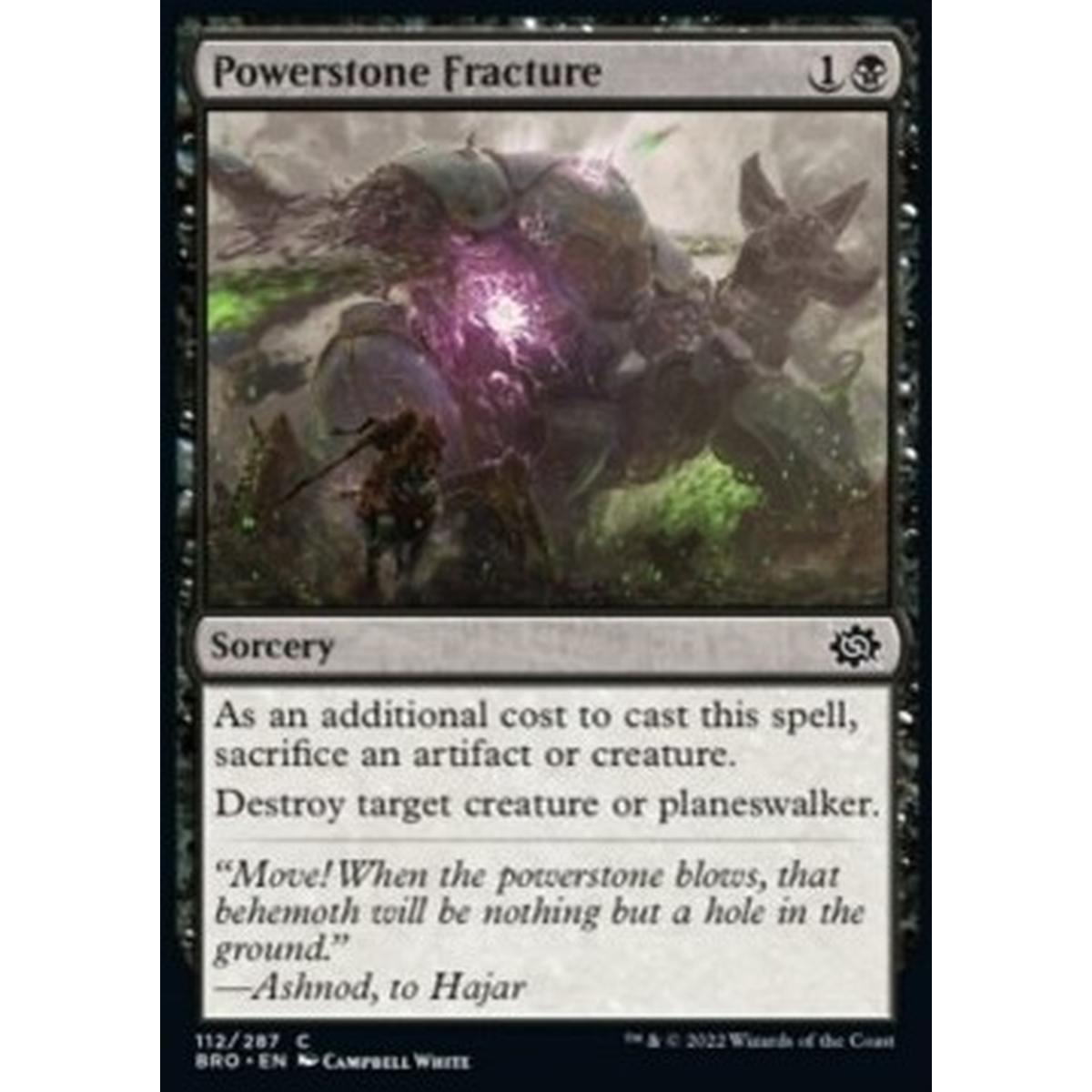 Powerstone Fracture - Powerstone Fracture - [BRO] [NM] [Foil]