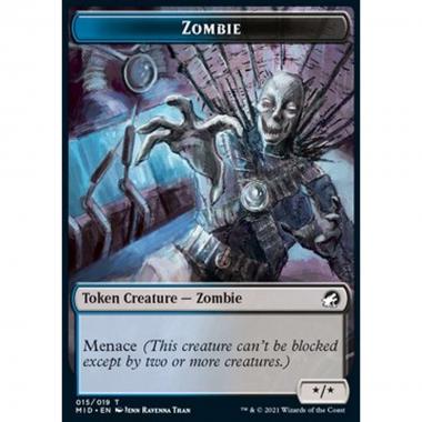 Zombie Token (Blue and Black */*) - Zombie Token (Blue and Black */*) - [XMID] [NM]