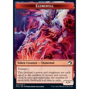 Elemental Token (Red */* Trample) - Elemental Token (Red */* Trample) - [XMID] [NM]