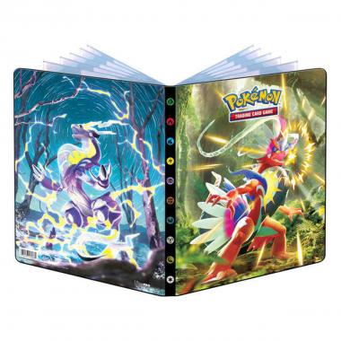 Raccoglitore Album Portfolio Pokemon 9 Tasche Scarlatto & Violetto - Koraidon e Miraidon