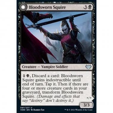 Bloodsworn Squire // Bloodsworn Knight - Scudiera Sanguefedele // Cavaliera Sanguefedele - [VOW] [NM]