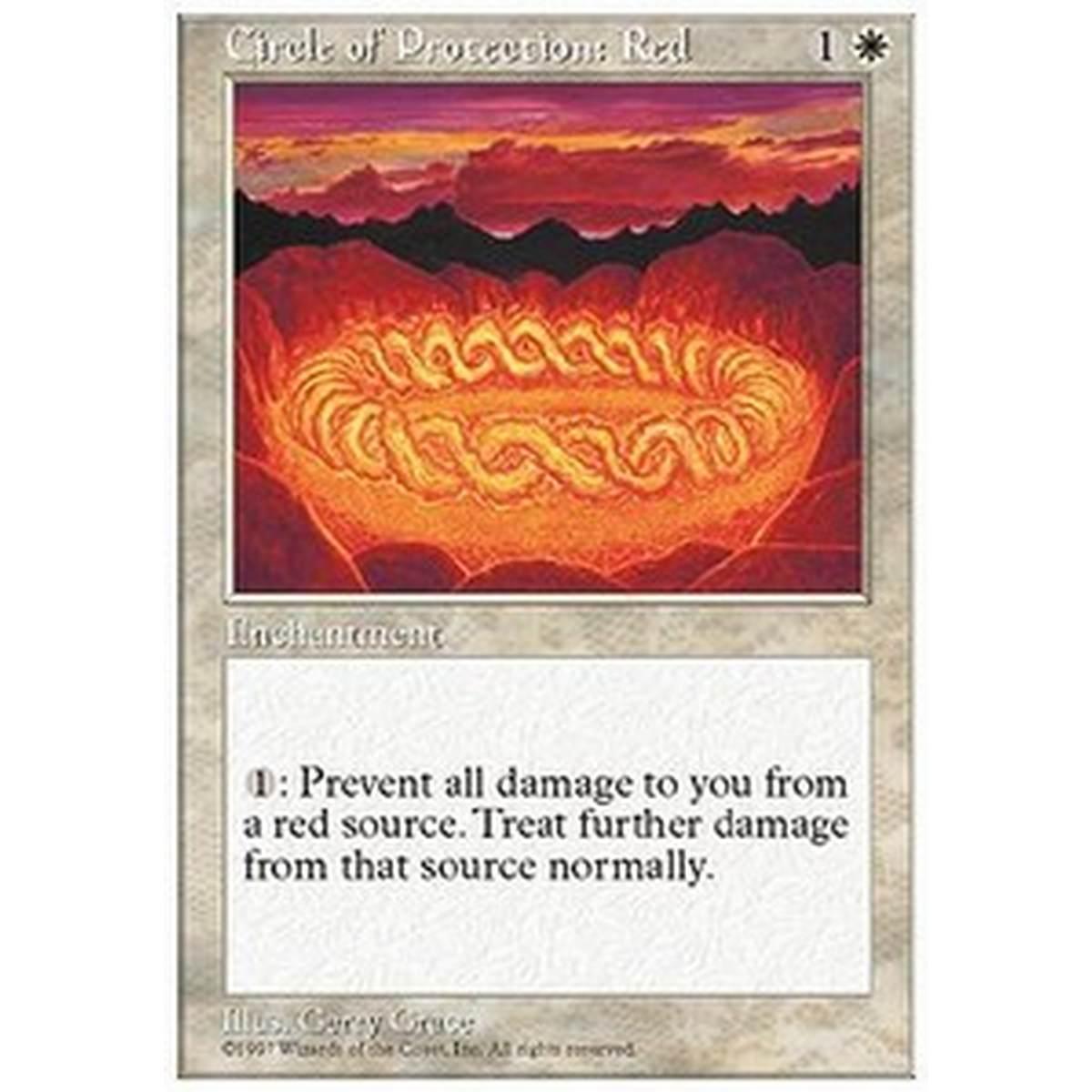 Circle of Protection: Red - Circolo di Protezione: Rosso - [5ED] [EX]