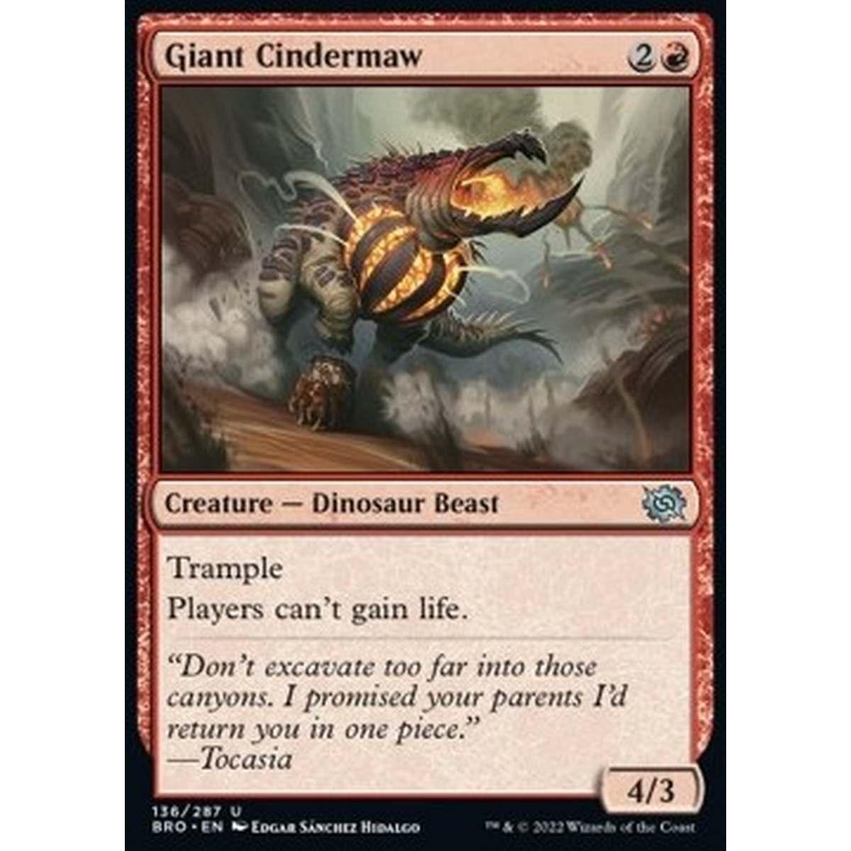 Giant Cindermaw - Mascellardente Gigante - [BRO] [NM]