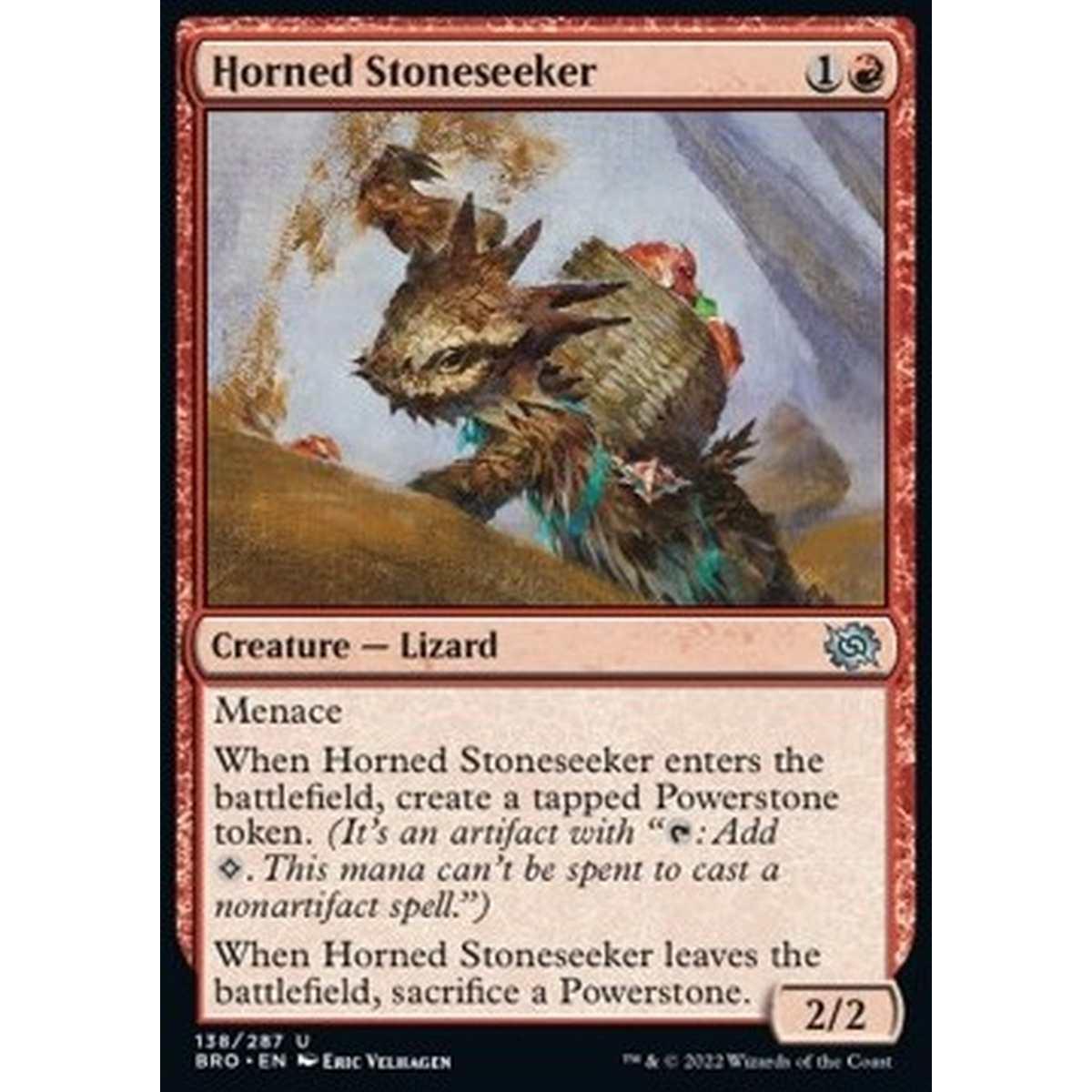 Horned Stoneseeker - Cercapietre Cornuto - [BRO] [NM]