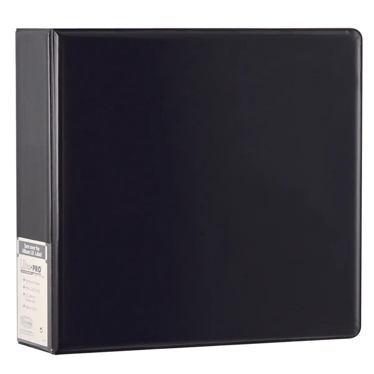 Raccoglitore ad Anelli Collectors Album 3" Nero Plain (Senza Logo)