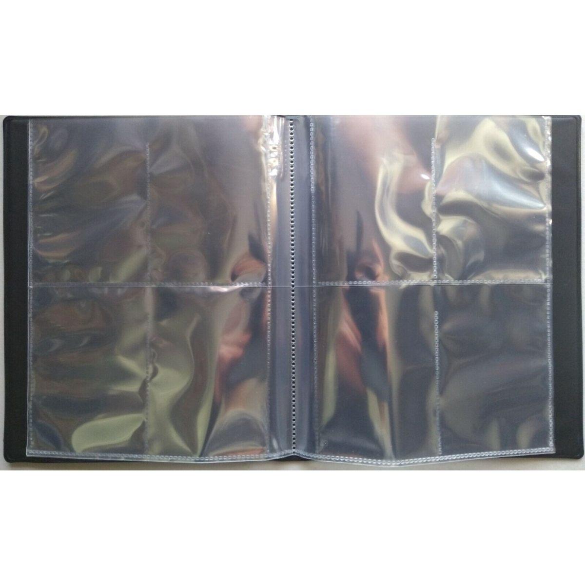 Raccoglitore Album Collectors Portfolio 4 Tasche Blu 80 carte