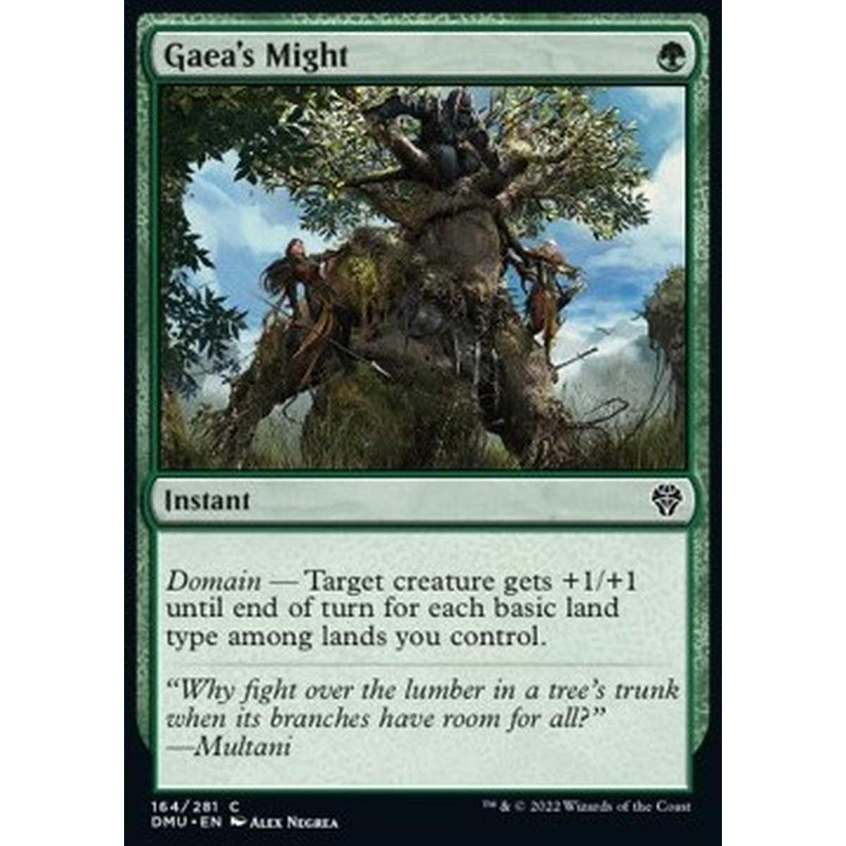 Gaea's Might - Gaea's Might - [DMU] [NM] [Foil]