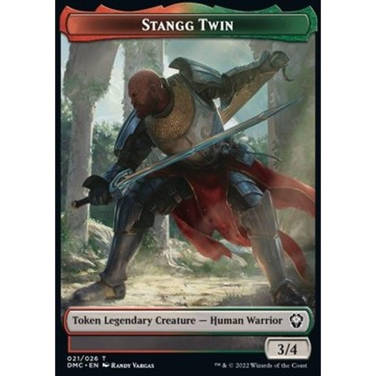 Stangg Twin Token (Red and Green 3/4) - Stangg Twin Token (Red and Green 3/4) - [XDMC] [NM]