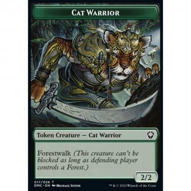 Cat Warrior Token (Green 2/2) - Cat Warrior Token (Green 2/2) - [XDMC] [NM]