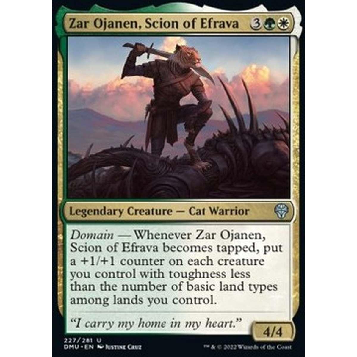 Zar Ojanen, Scion of Efrava - Zar Ojanen, Erede di Efrava - [DMU] [NM]