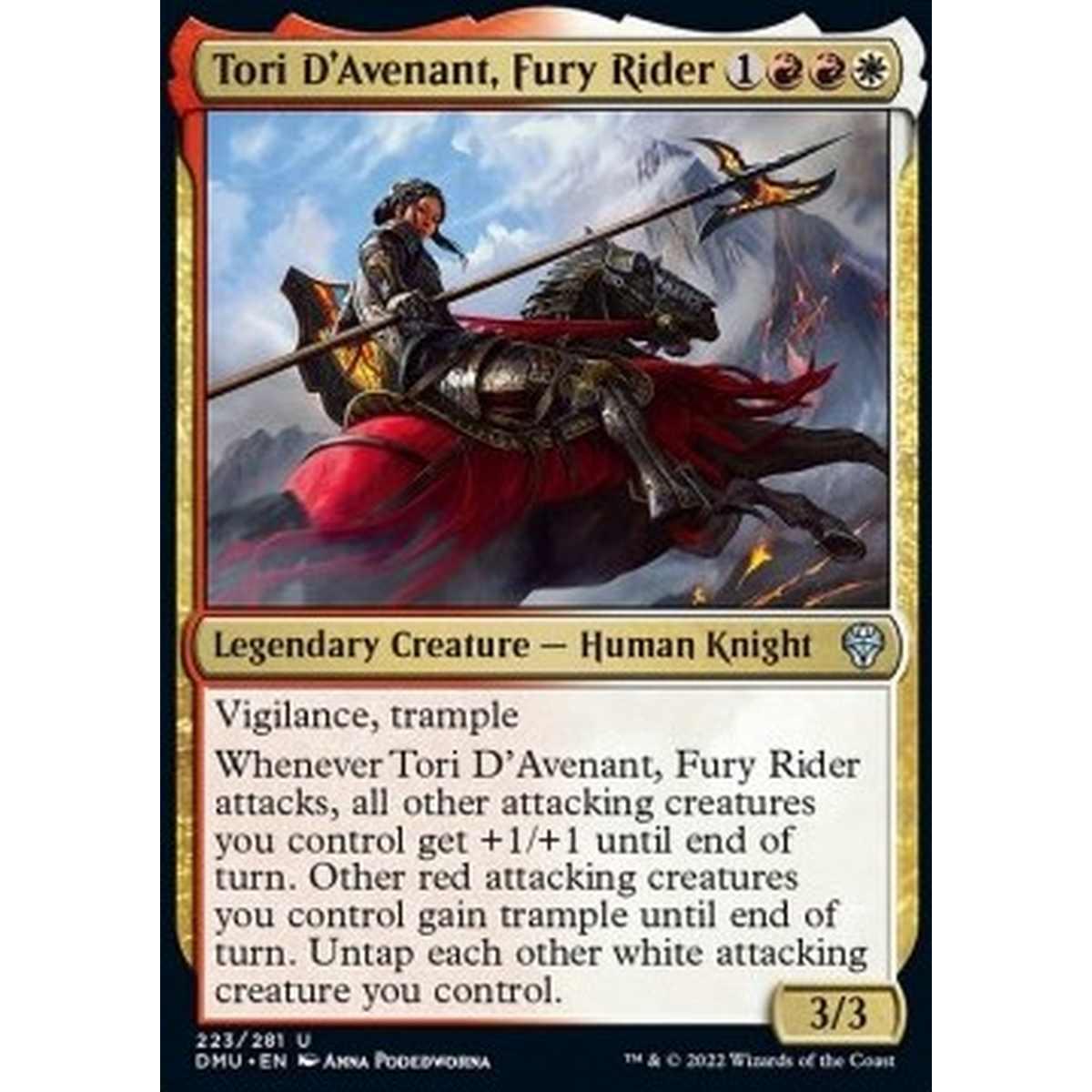 Tori D'Avenant, Fury Rider - Tori D'Avenant, Cavalcatrice Furiosa - [DMU] [NM]