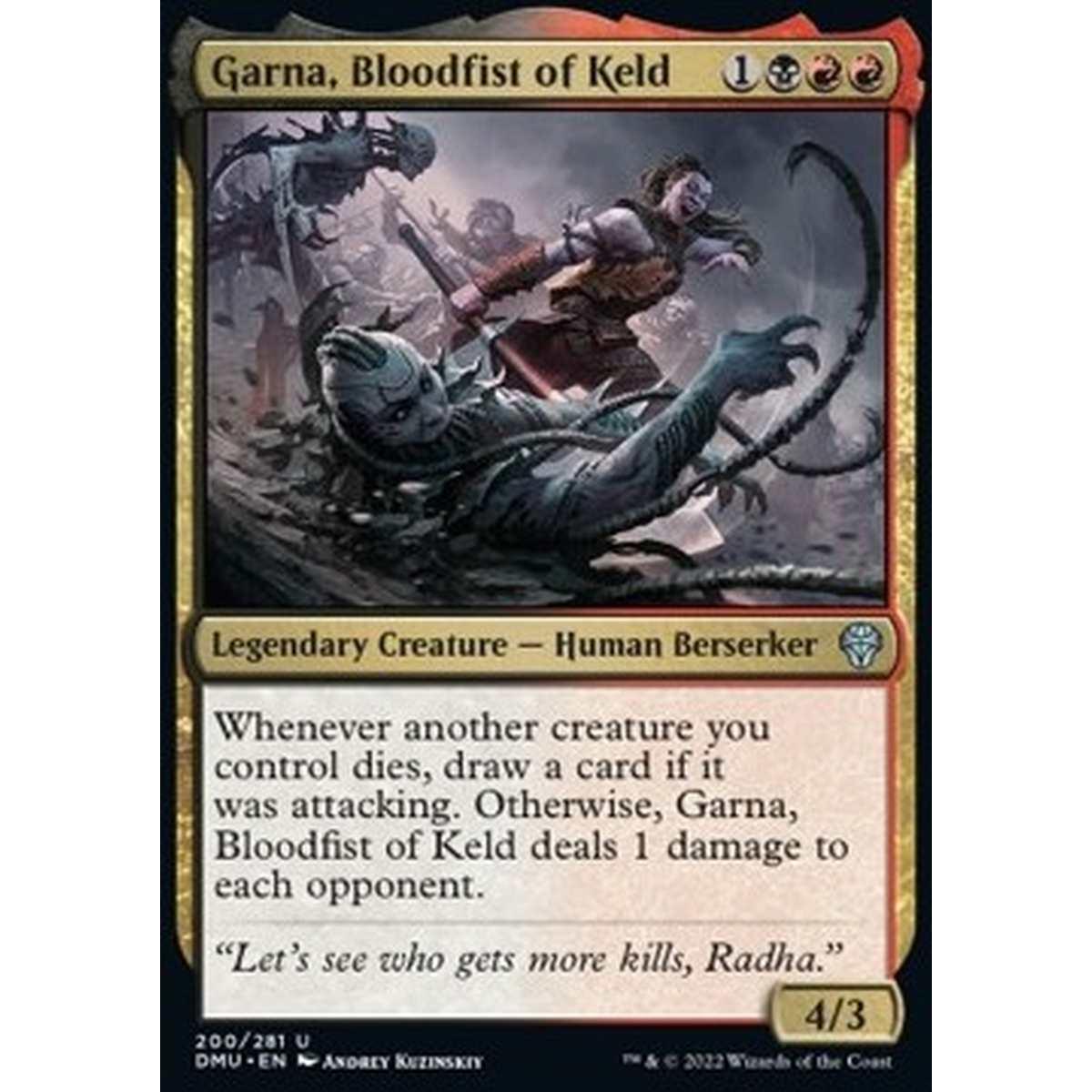 Garna, Bloodfist of Keld - Garna, Pugno Sanguinario di Keld - [DMU] [NM]
