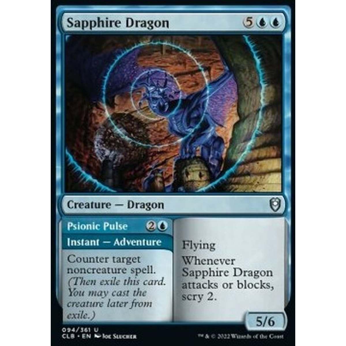 Sapphire Dragon // Psionic Pulse - Drago di Zaffiro // Impulso Psionico - [CLB] [NM]