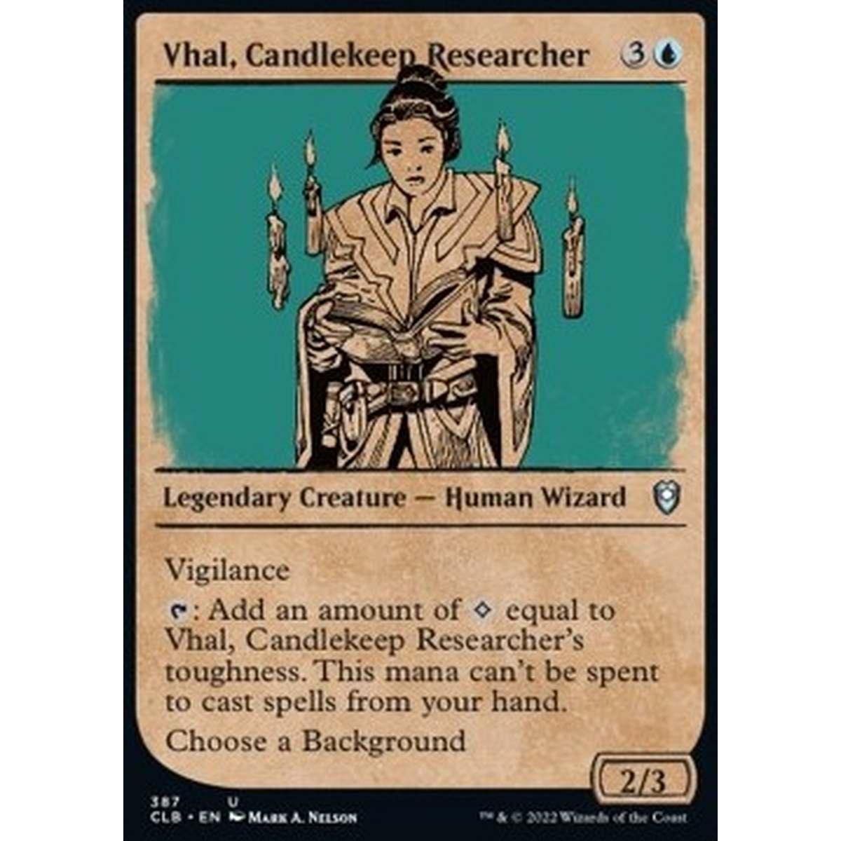 Vhal, Candlekeep Researcher (V.2) - Vhal, Ricercatrice di Candlekeep (V.2) - [XCLB] [NM]
