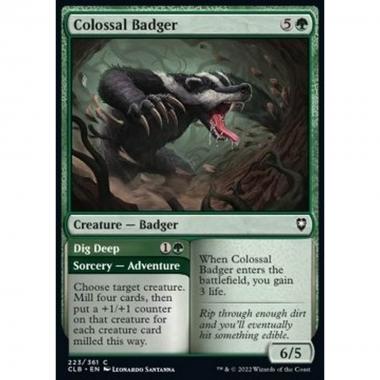 Colossal Badger // Dig Deep - Colossal Badger // Dig Deep - [CLB] [NM] [Foil]