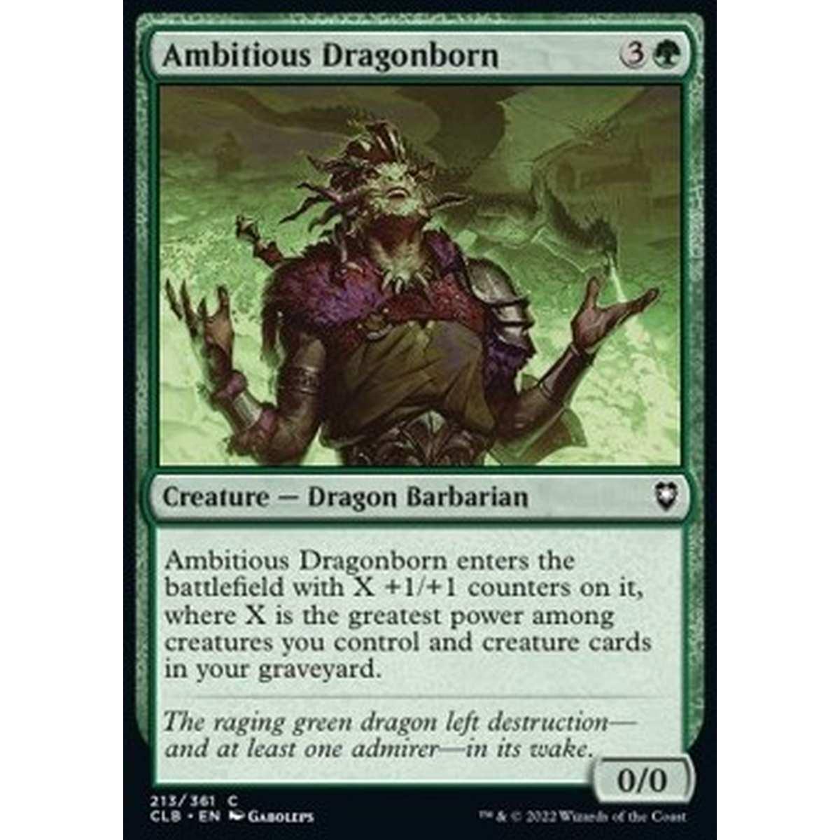 Ambitious Dragonborn - Ambitious Dragonborn - [CLB] [NM] [Foil]