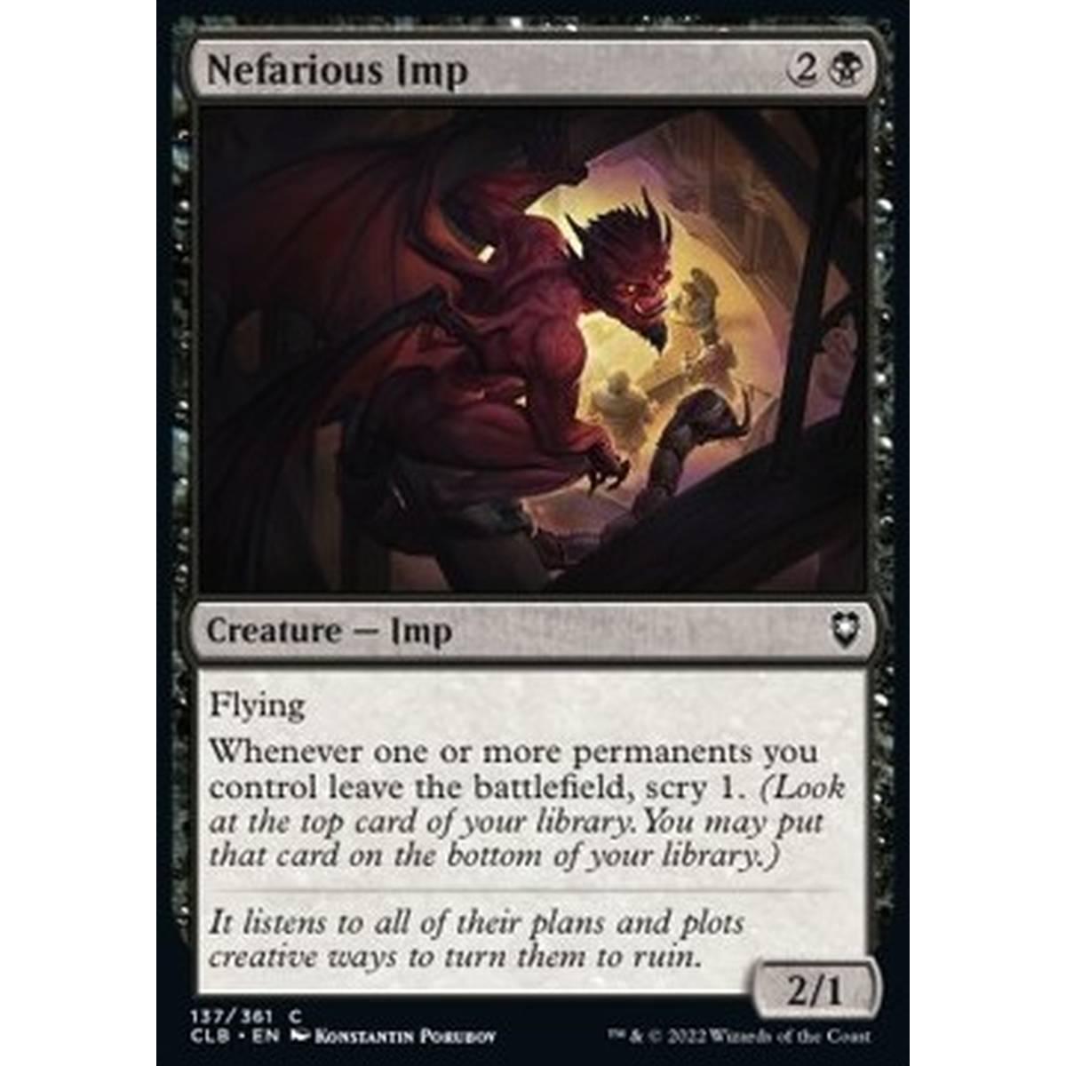 Nefarious Imp - Nefarious Imp - [CLB] [NM] [Foil]