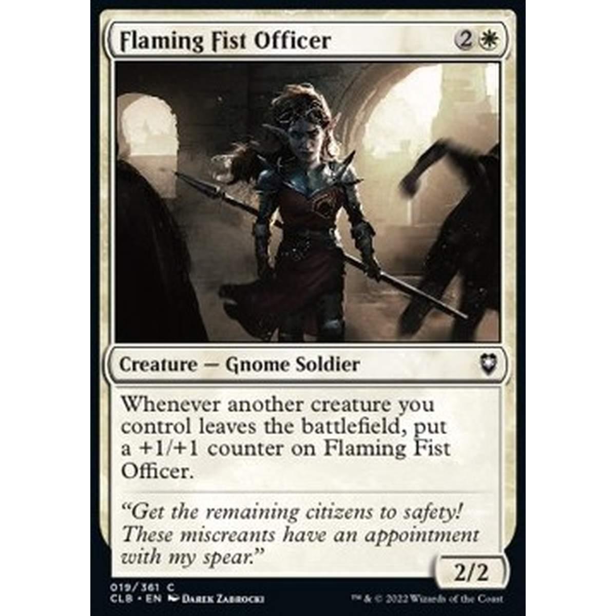 Flaming Fist Officer - Flaming Fist Officer - [CLB] [NM] [Foil]