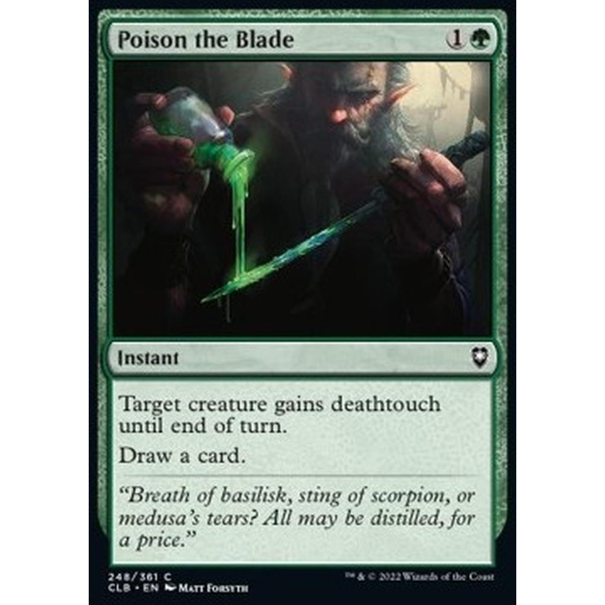 Poison the Blade - Avvelenare la Lama - [CLB] [NM] [Foil]