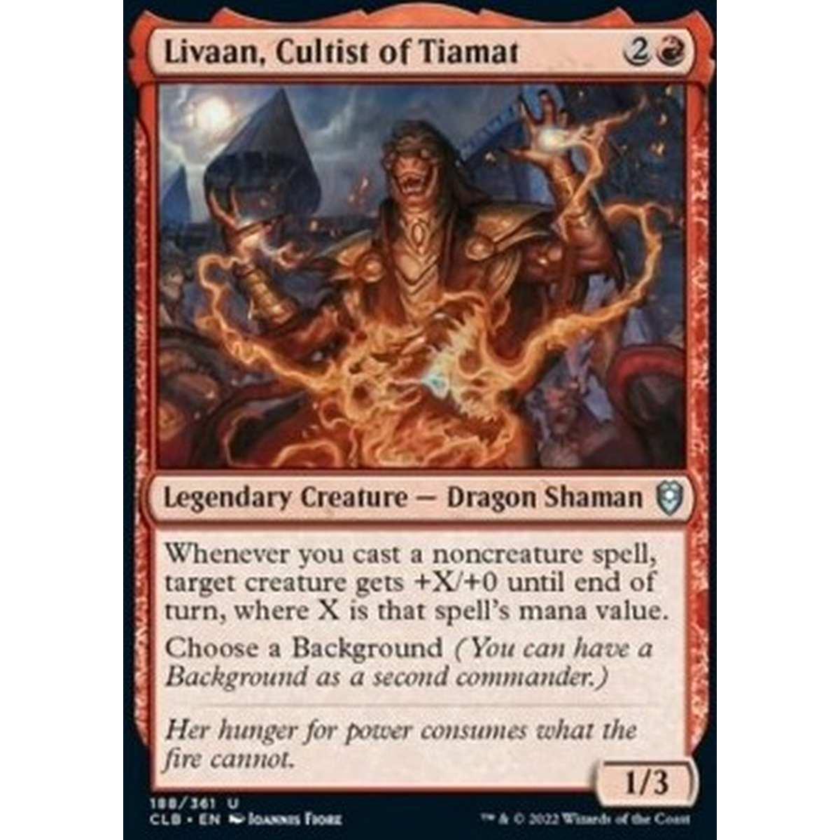 Livaan, Cultist of Tiamat - Livaan, Cultista di Tiamat - [CLB] [NM]