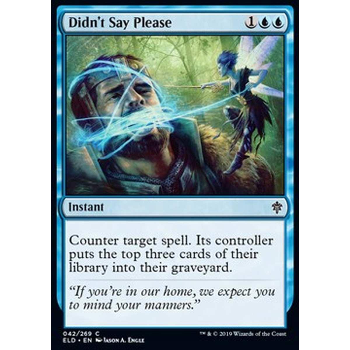 Didn't Say Please - Non Hai Detto ""Per Favore"" - [ELD] [NM]