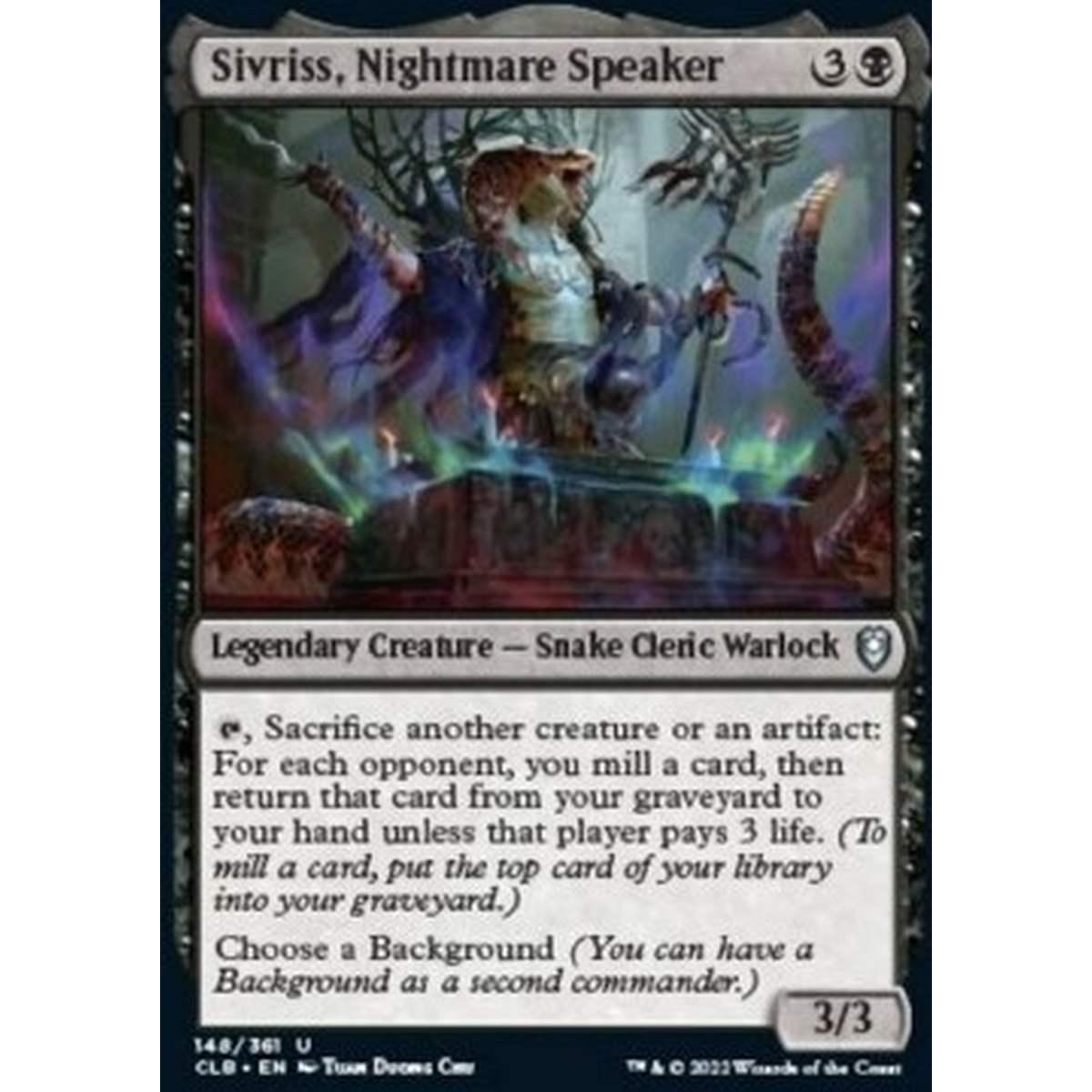 Sivriss, Nightmare Speaker - Sivriss, Nightmare Speaker - [CLB] [NM]