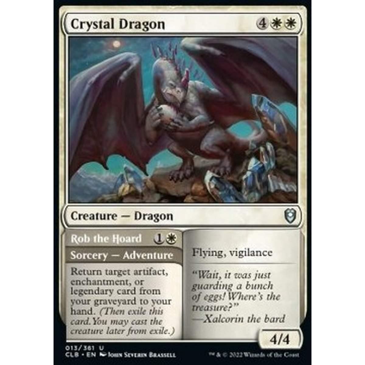 Crystal Dragon // Rob the Hoard - Crystal Dragon // Rob the Hoard - [CLB] [NM]