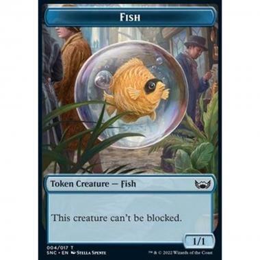 Fish Token (Blue 1/1 Can't be blocked) - Fish Token (Blue 1/1 Can't be blocked) - [XSNC] [NM]