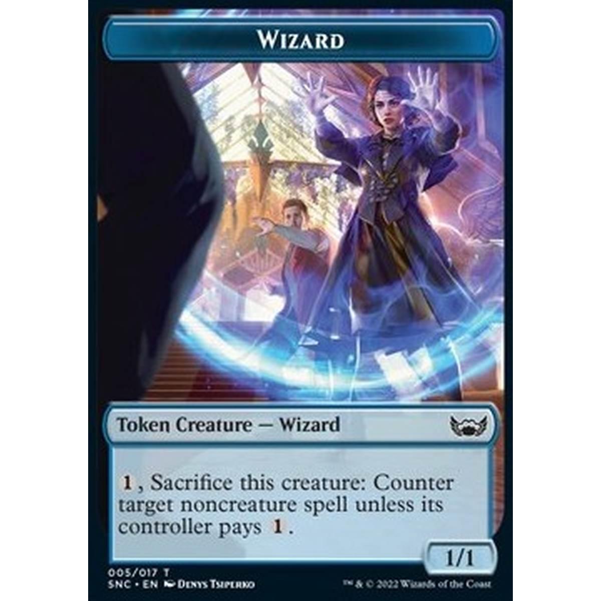 Wizard Token (Blue 1/1 Counter) - Wizard Token (Blue 1/1 Counter) - [XSNC] [NM]