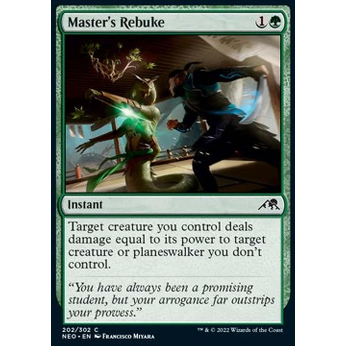 Master's Rebuke - Sdegno del Maestro - [NEO] [NM] [Foil]