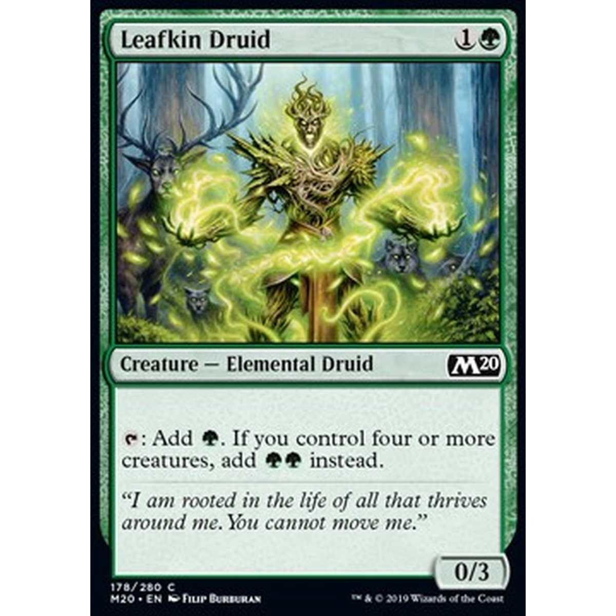 Leafkin Druid - Druido Fogliforme - [M20] [NM]