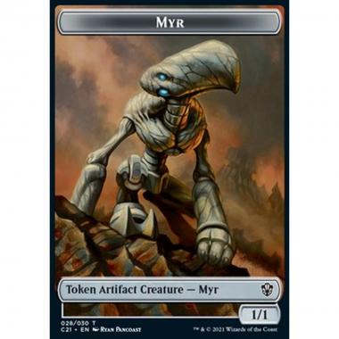 Myr Token (A 1/1) // Treasure Token - Myr Token (A 1/1) // Treasure Token - [XC21] [NM]