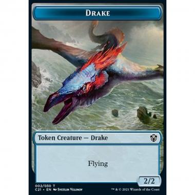 Drake Token (U 2/2) // Elemental Token (UR 4/4) - Drake Token (U 2/2) // Elemental Token (UR 4/4) - [XC21] [NM]