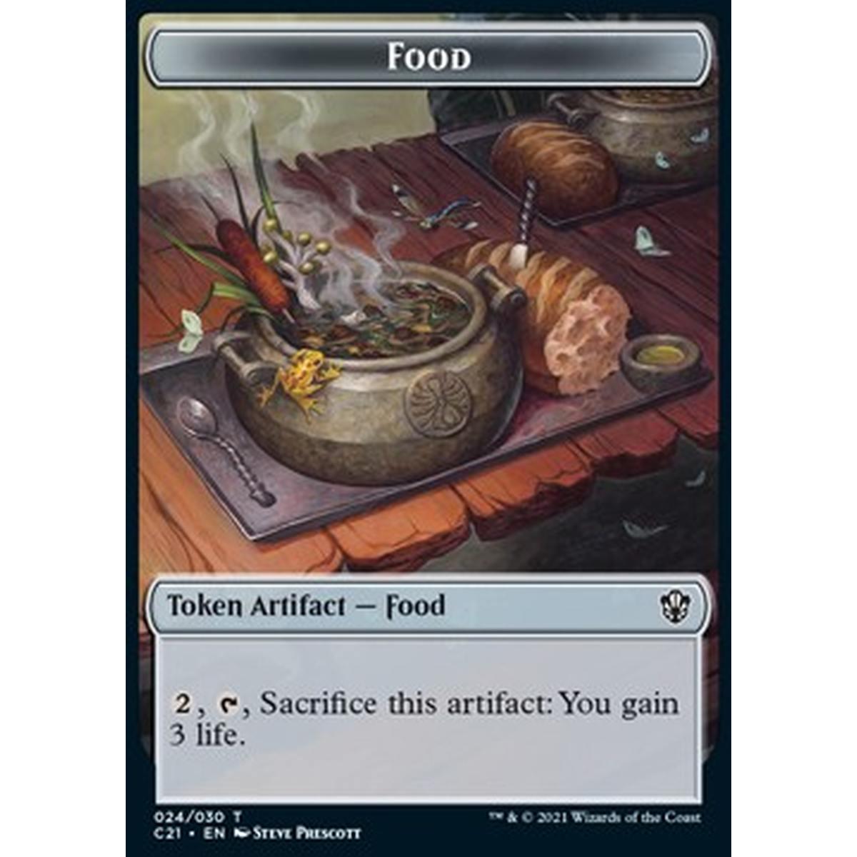 Food Token // Saproling Token (G 1/1) - Food Token // Saproling Token (G 1/1) - [XC21] [NM]