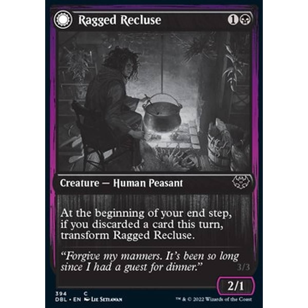 Ragged Recluse // Odious Witch - Ragged Recluse // Odious Witch - [DBL] [NM]