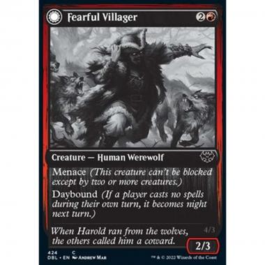 Fearful Villager // Fearsome Werewolf - Fearful Villager // Fearsome Werewolf - [DBL] [NM]