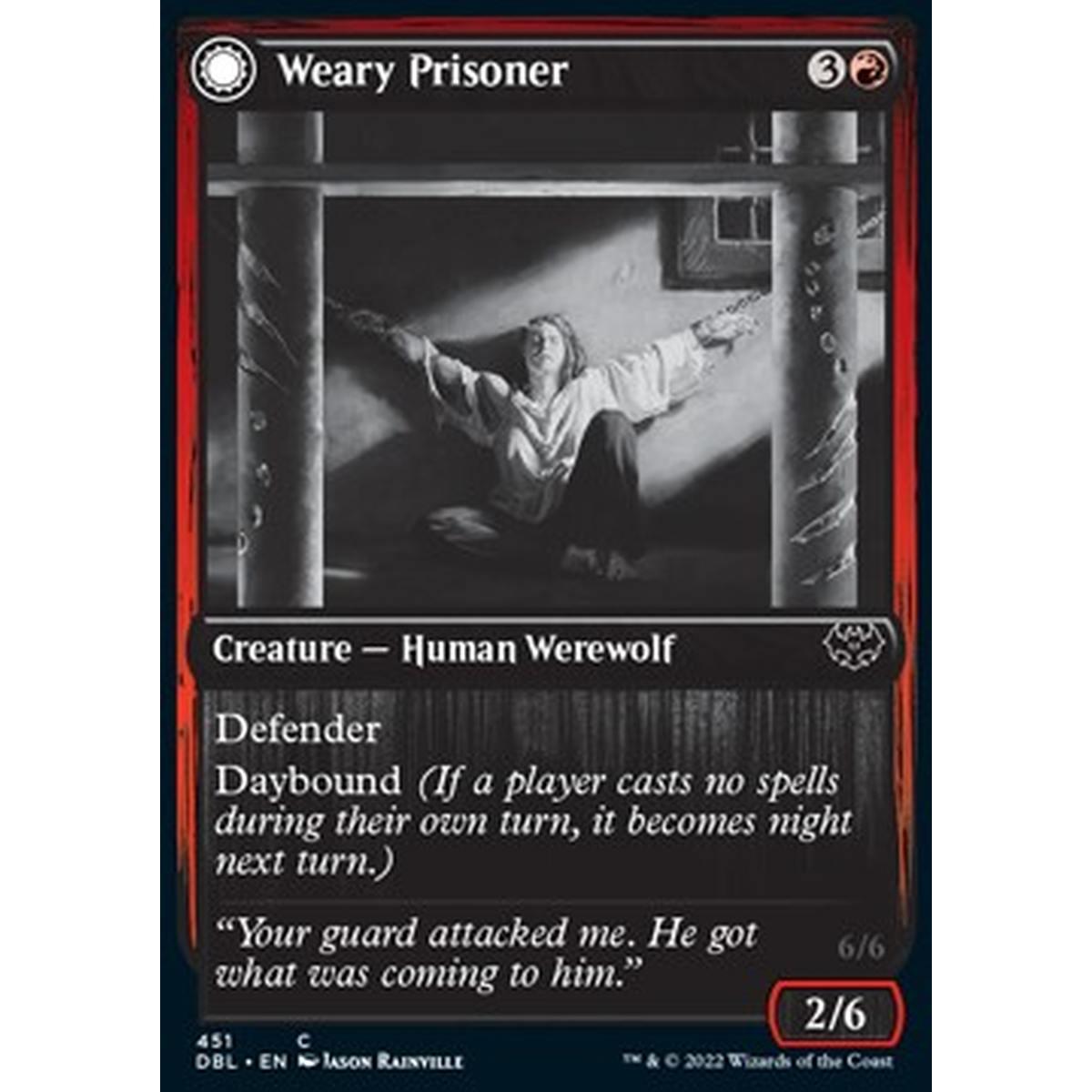 Weary Prisoner // Wrathful Jailbreaker - Weary Prisoner // Wrathful Jailbreaker - [DBL] [NM]