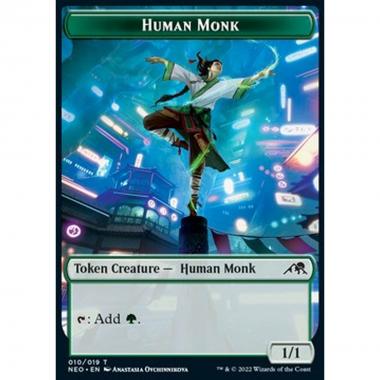 Human Monk Token (Green 1/1) - Human Monk Token (Green 1/1) - [XNEO] [NM]
