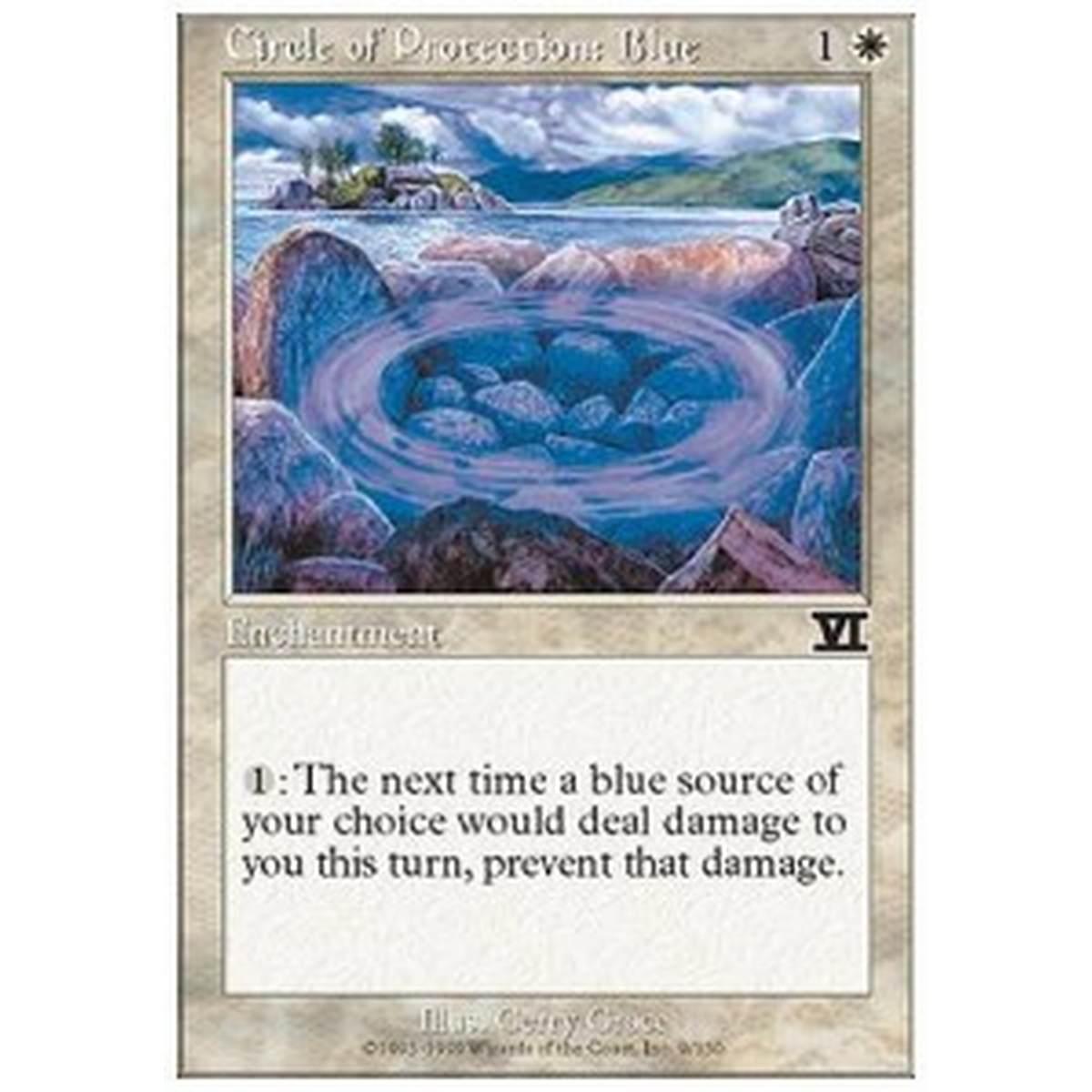 Circle of Protection: Blue - Circolo di Protezione: Blu - [6ED] [EX]