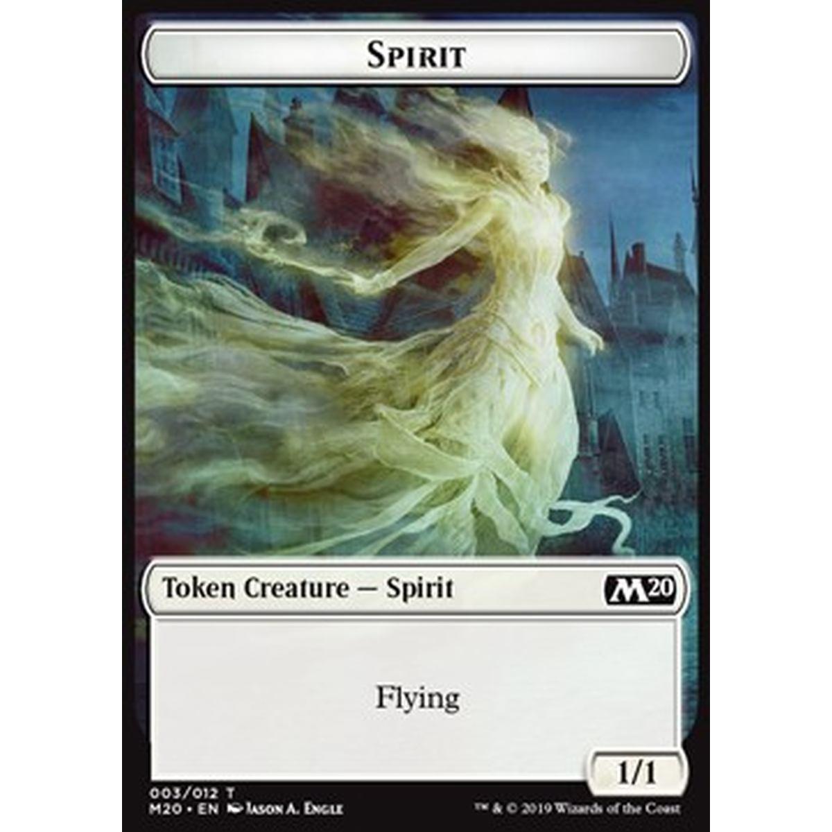 Spirit Token (White 1/1) - Spirit Token (White 1/1) - [M20] [NM]