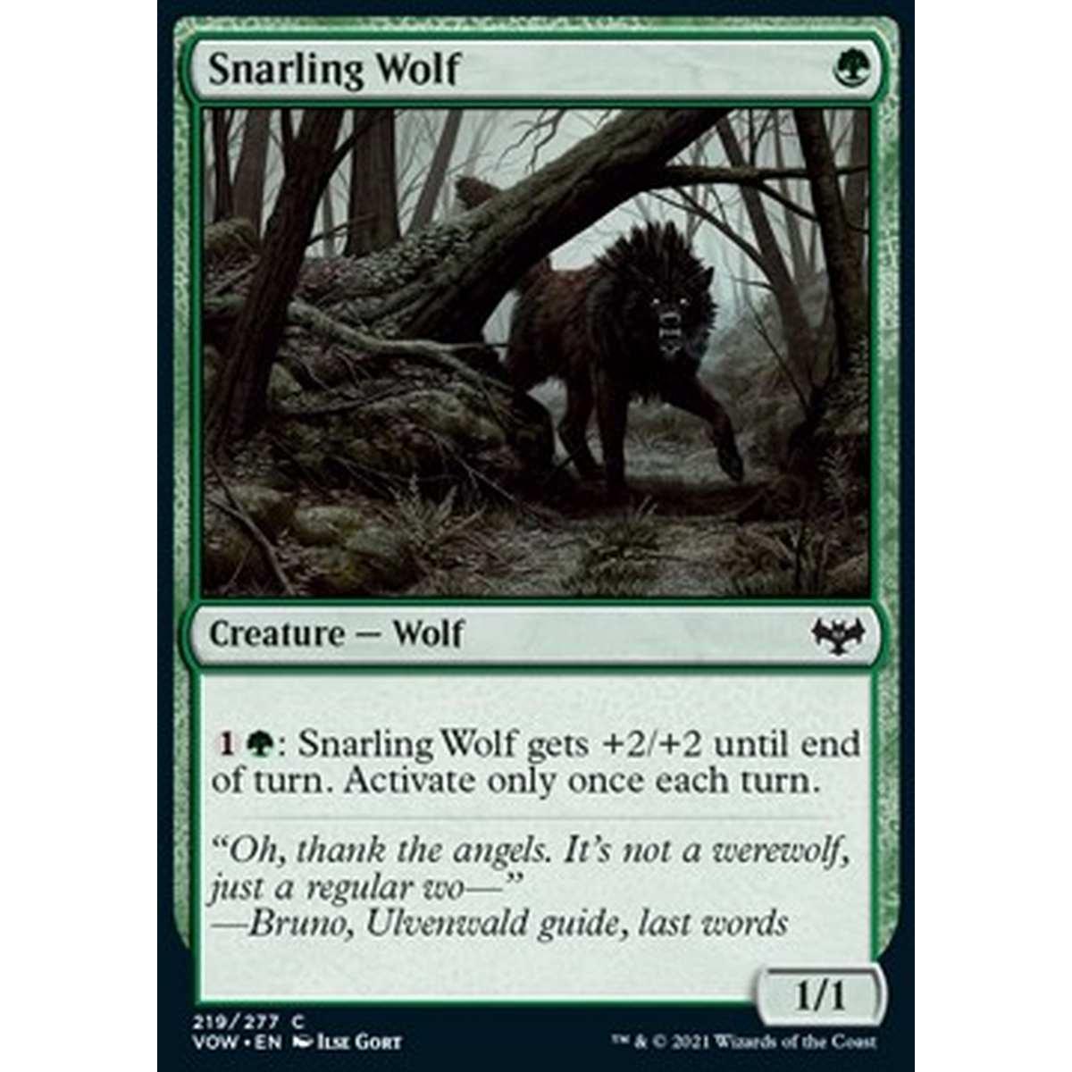Snarling Wolf - Lupo Ringhiante - [VOW] [NM] [Foil]