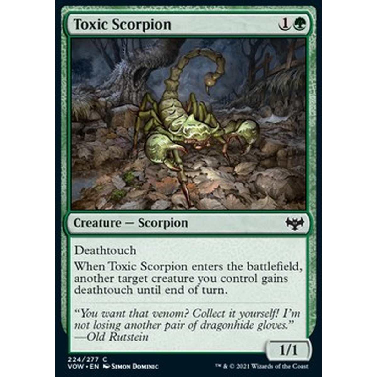 Toxic Scorpion - Scorpione Tossico - [VOW] [NM] [Foil]