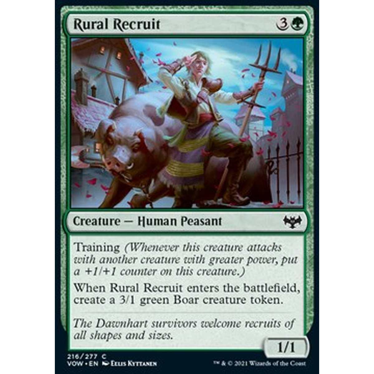 Rural Recruit - Recluta Rurale - [VOW] [NM] [Foil]