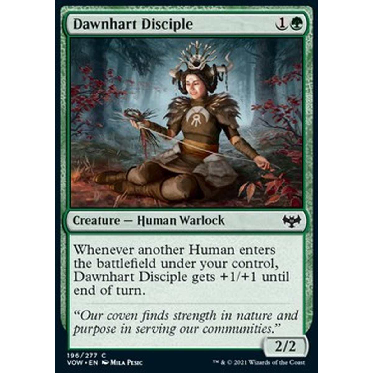 Dawnhart Disciple - Discepola Albacorno - [VOW] [NM] [Foil]
